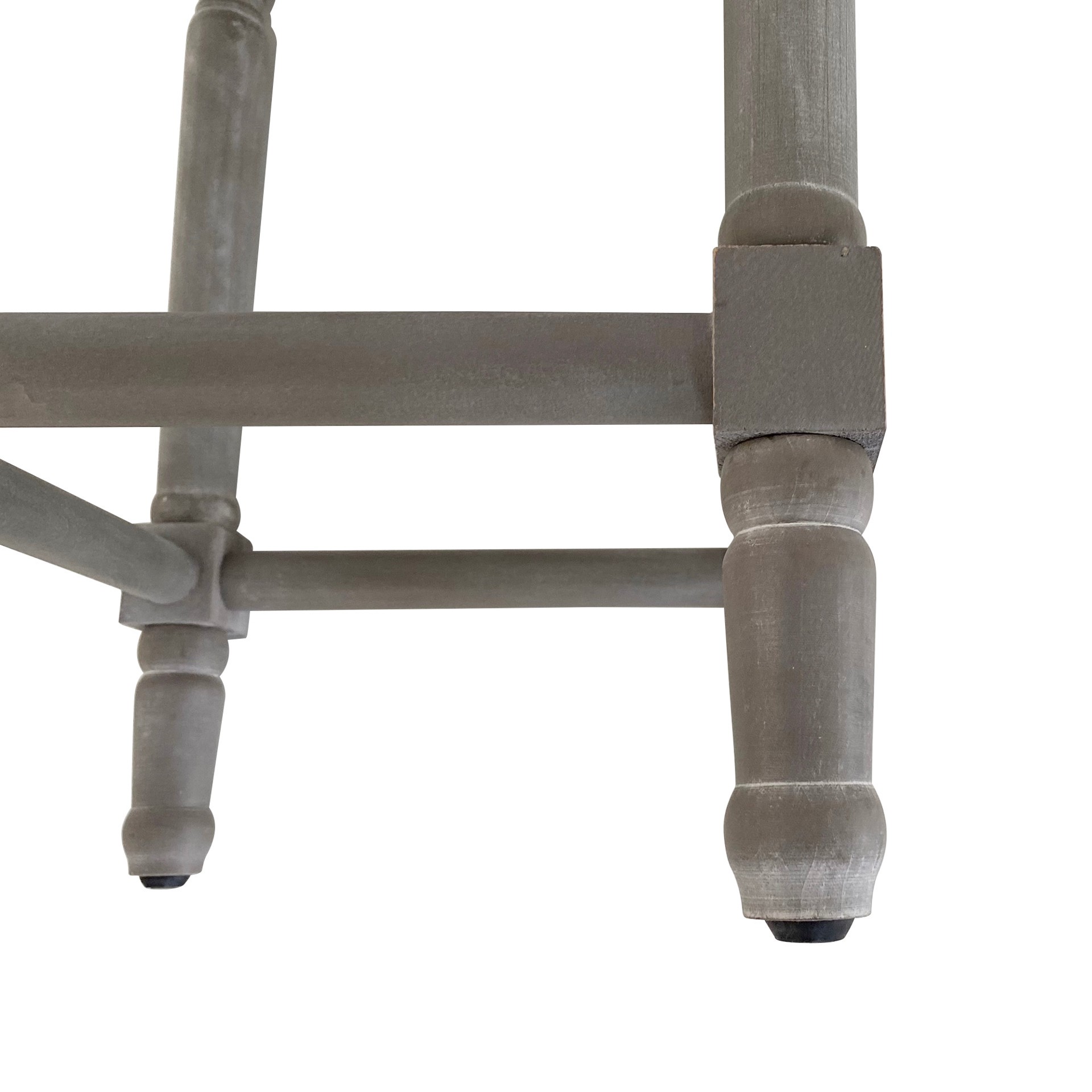 slide 3 of 6, allen + roth Gray 25.75-in H Counter height Upholstered Composite Bar Stool, 1 ct