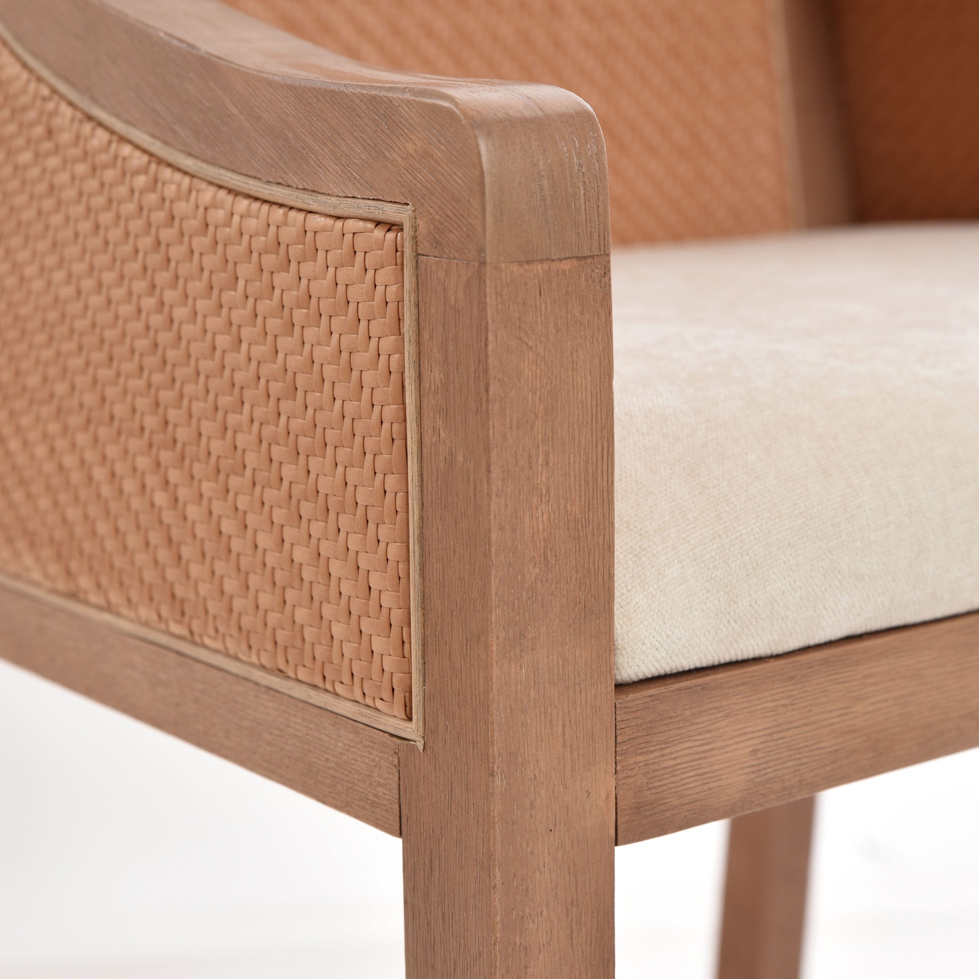 slide 4 of 6, allen + roth Tan 26.0-in H Counter height Upholstered Composite Bar Stool, 1 ct