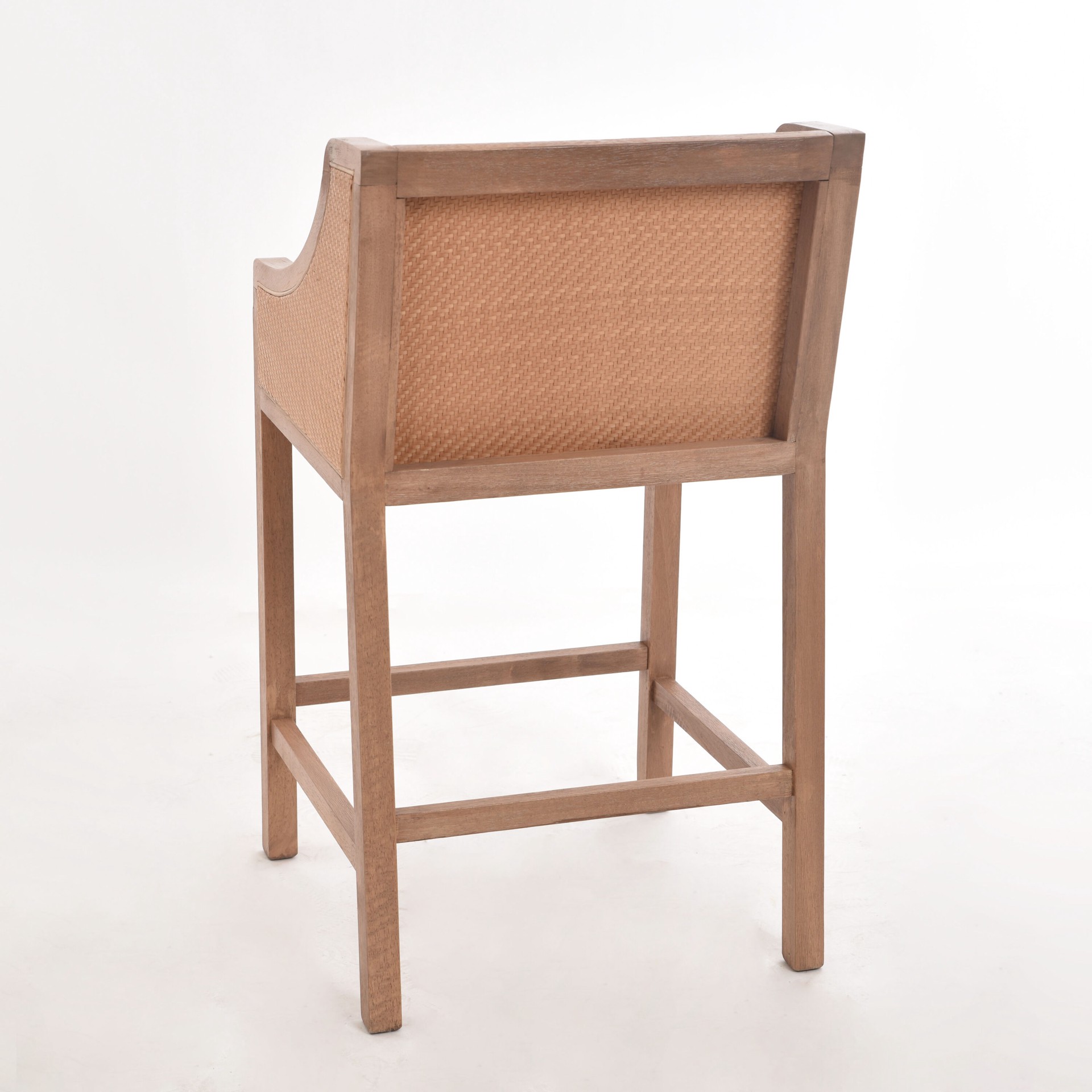 slide 5 of 6, allen + roth Tan 26.0-in H Counter height Upholstered Composite Bar Stool, 1 ct