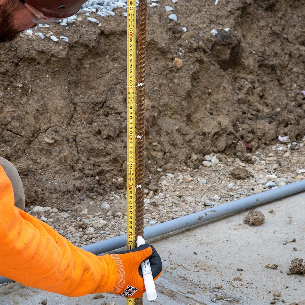 slide 5 of 6, Klein Tools Fiberglass Folding Ruler, Outside Reading, Metric, 1 ct