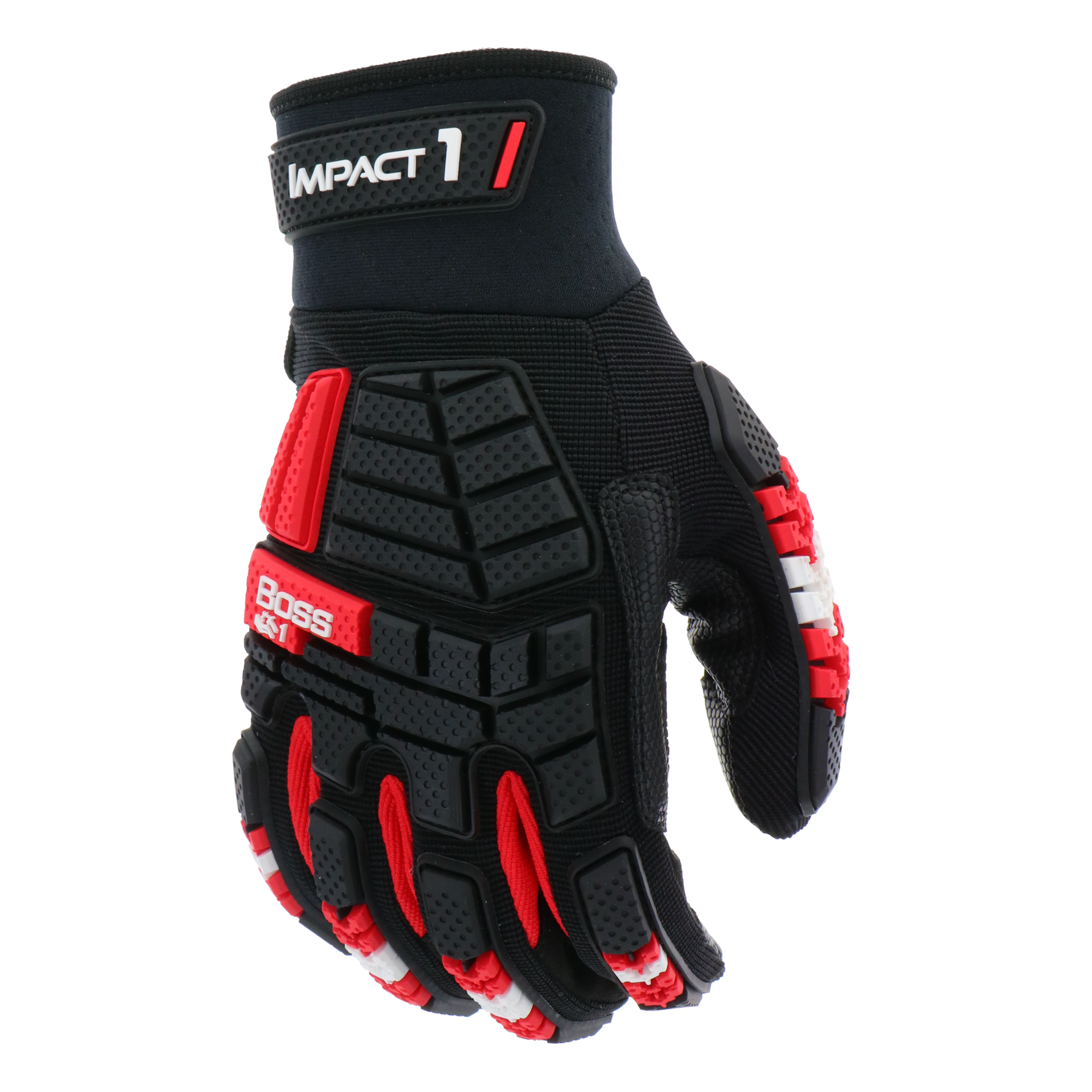 slide 6 of 6, Boss Large Black Synthetic leather Demolition Gloves 1 -Pairs, 1 ct