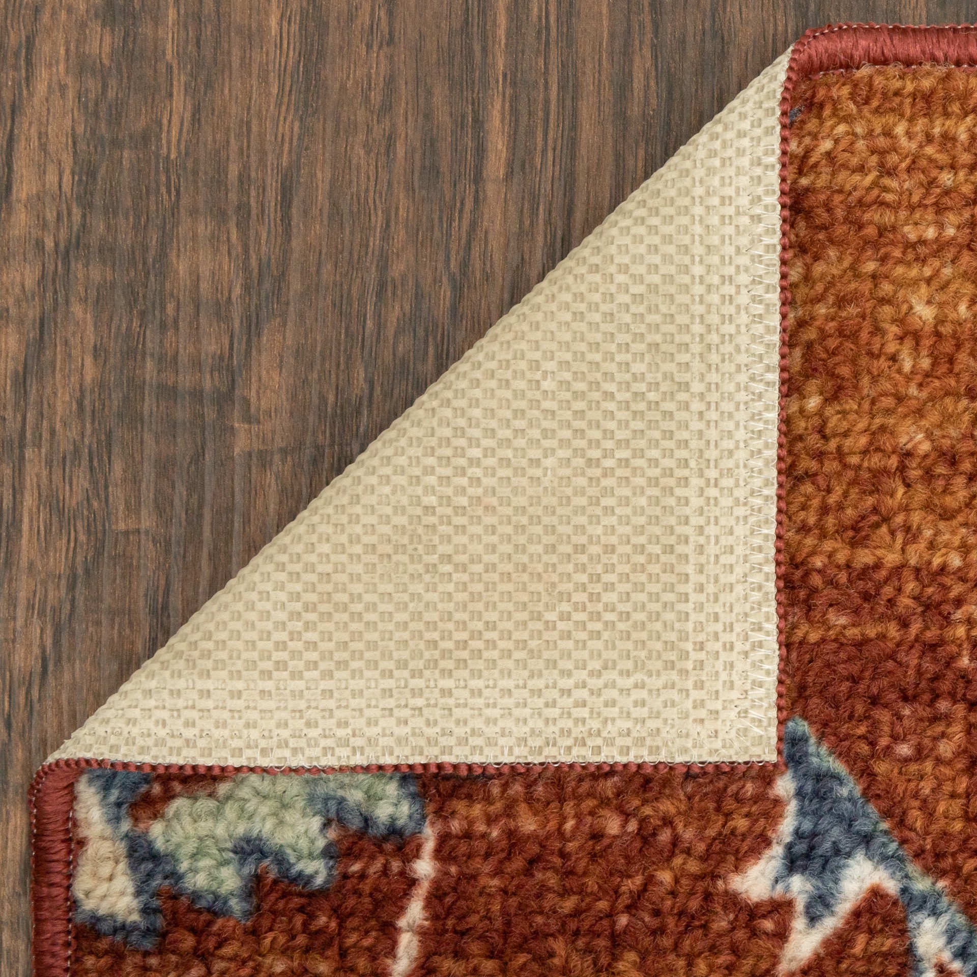 slide 3 of 6, Style Selections Mountain Serenity 2 x 3 (ft) Tufted Polyester Red/Cream Rectangular Indoor Medallion Bohemian/Eclectic Machine washable Throw rug 2, 1 ct