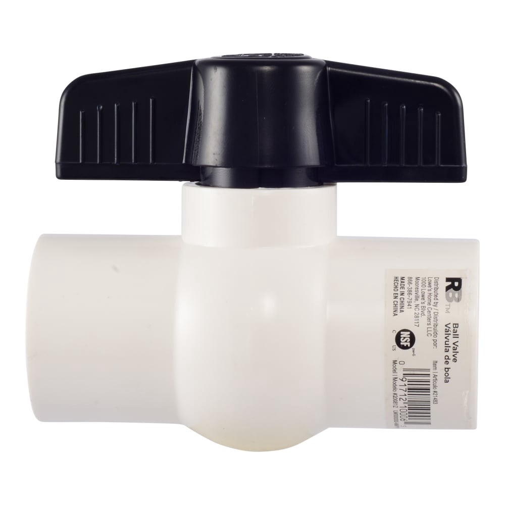 slide 3 of 5, RELIABILT 1-in FNPT PVC Sch 40 Ball Valve, 1 ct