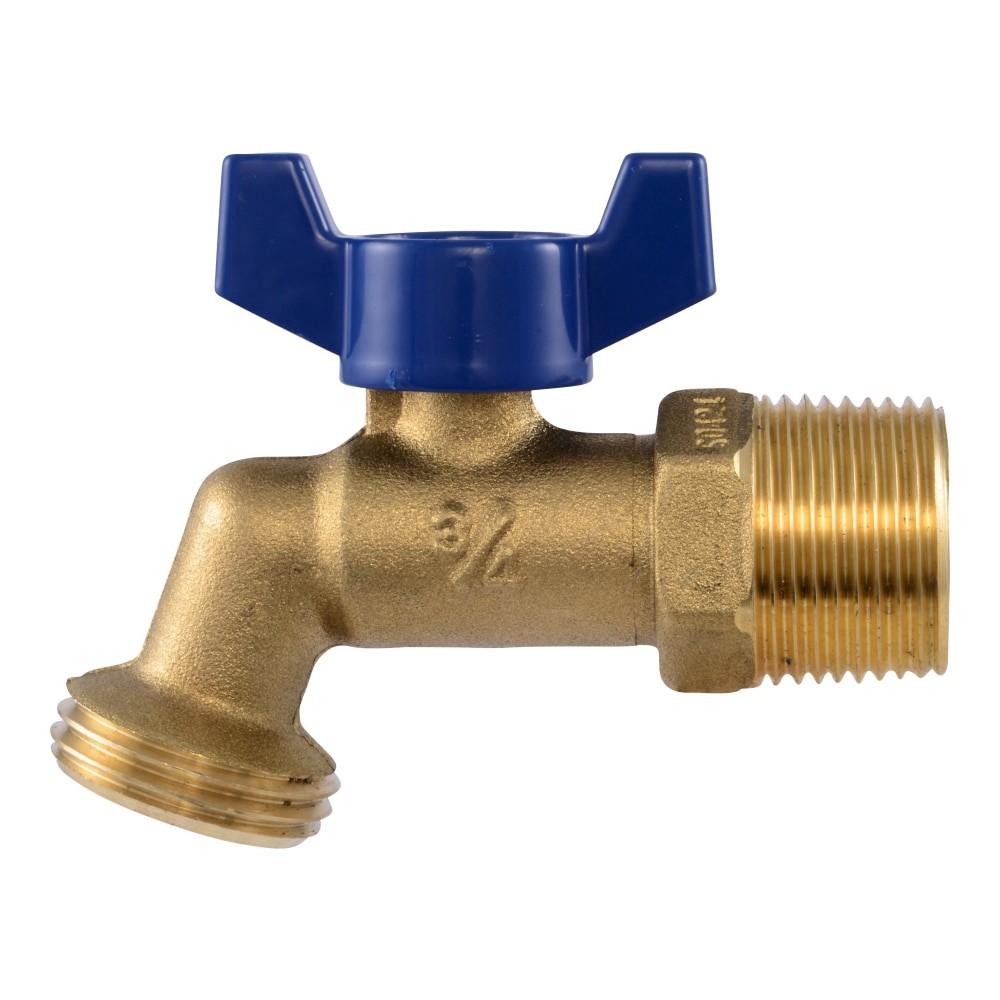 slide 3 of 6, RELIABILT 3/4-in MNPT Brass Quarter turn Hose bibb, 1 ct