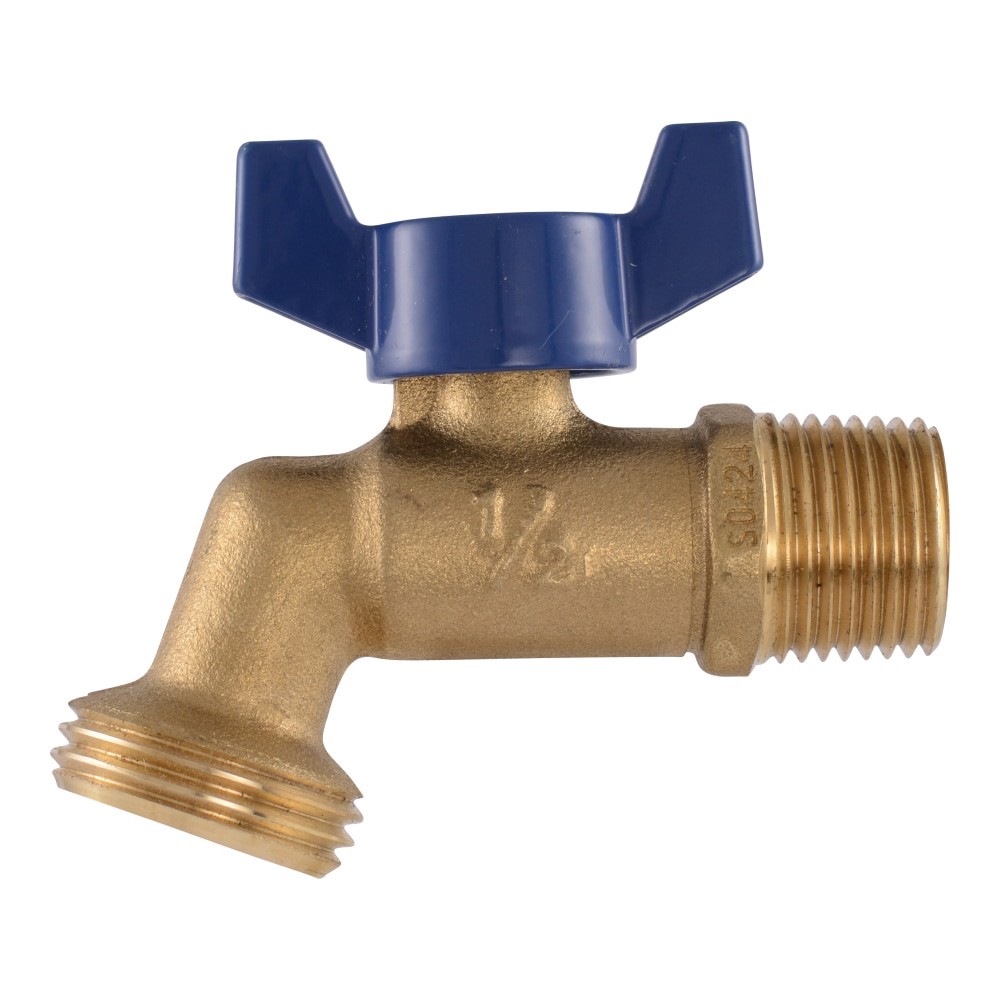 slide 3 of 6, RELIABILT 1/2-in Copper sweat/MIP Brass Quarter turn Hose bibb, 1 ct