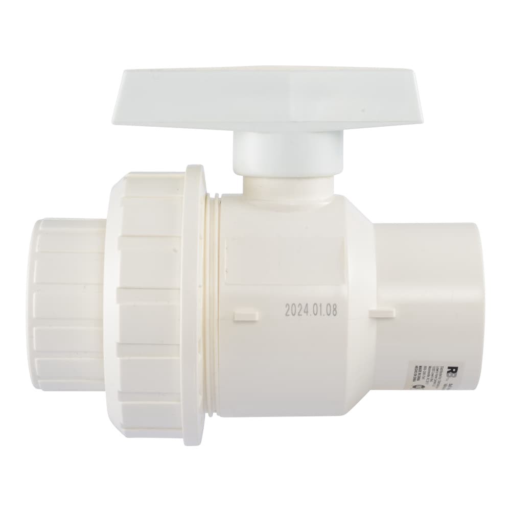 slide 3 of 5, RELIABILT Single Union 1-1/2-in PVC Sch 40 Ball Valve, 1 ct