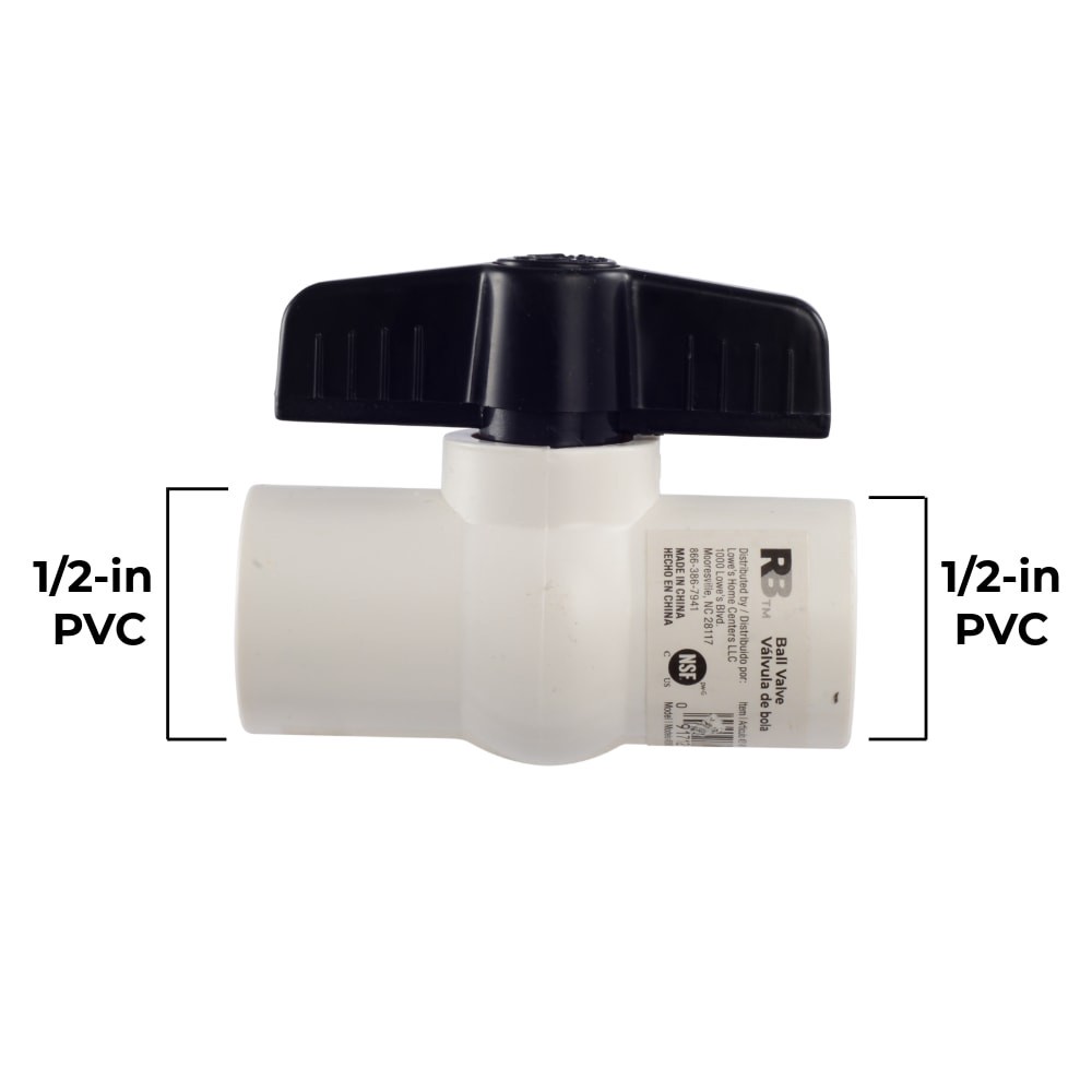 slide 6 of 6, RELIABILT 1/2-in FNPT PVC Sch 40 Ball Valve, 1 ct
