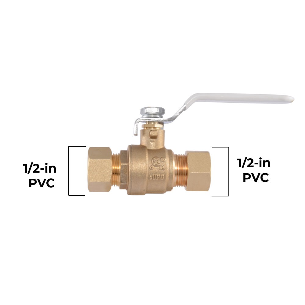 slide 6 of 6, RELIABILT 1/2-in Compression Brass Ball Valve, 1 ct