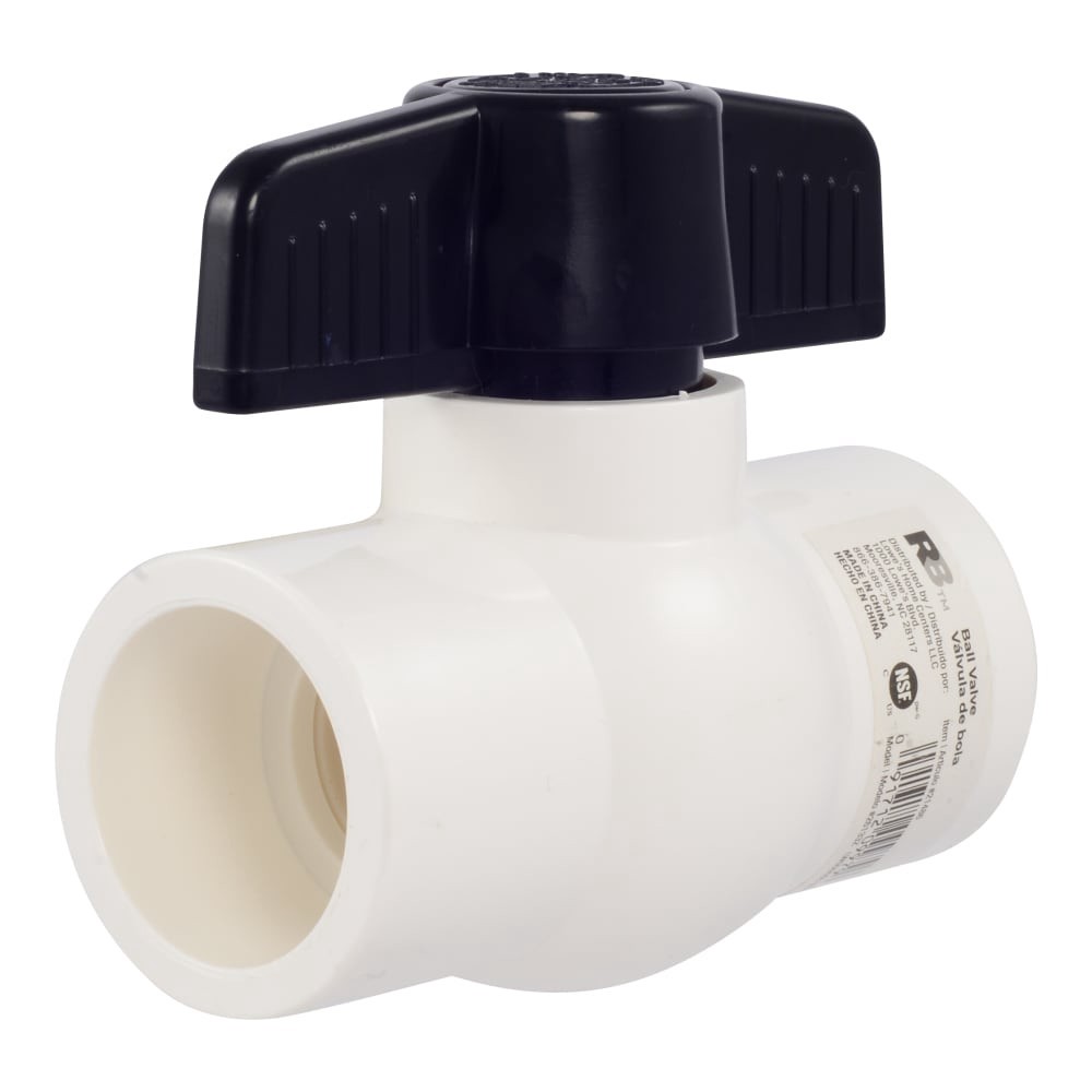 slide 1 of 5, RELIABILT Slip 1-in PVC PVC Sch 40 Ball Valve, 1 ct