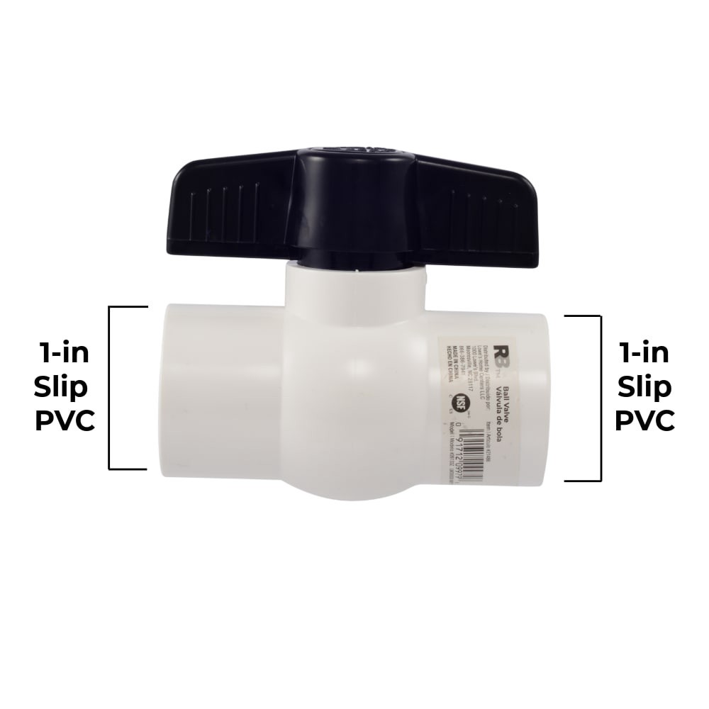 slide 6 of 6, RELIABILT Slip 1-in PVC PVC Sch 40 Ball Valve, 1 ct