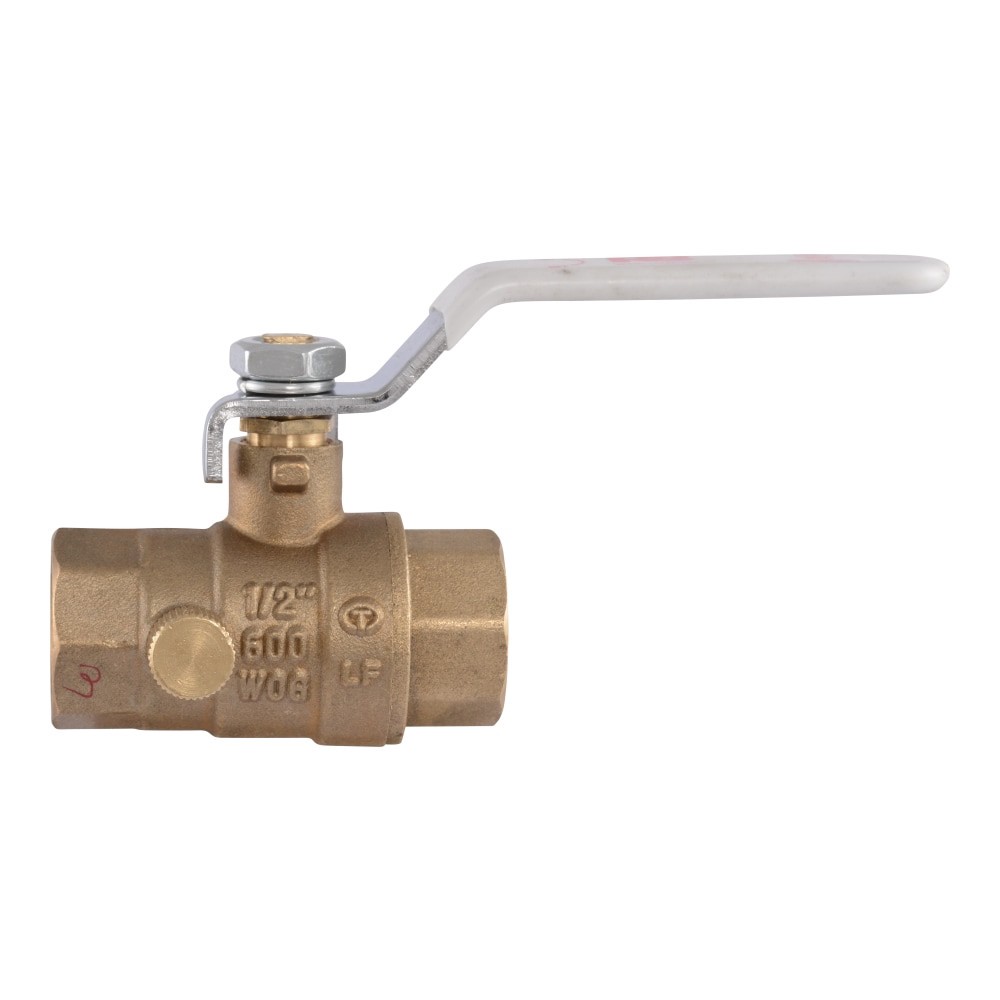 slide 3 of 5, RELIABILT Drain Vent 1/2-in FNPT Brass Ball Valve, 1 ct