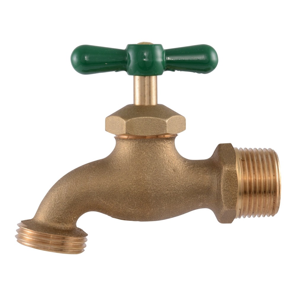 slide 3 of 6, RELIABILT 3/4-in MNPT Brass Multi turn Hose bibb, 1 ct