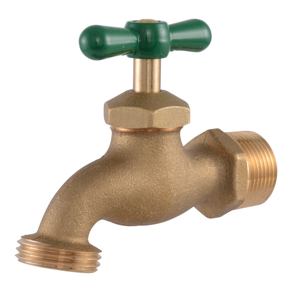 slide 1 of 6, RELIABILT 3/4-in MNPT Brass Multi turn Hose bibb, 1 ct