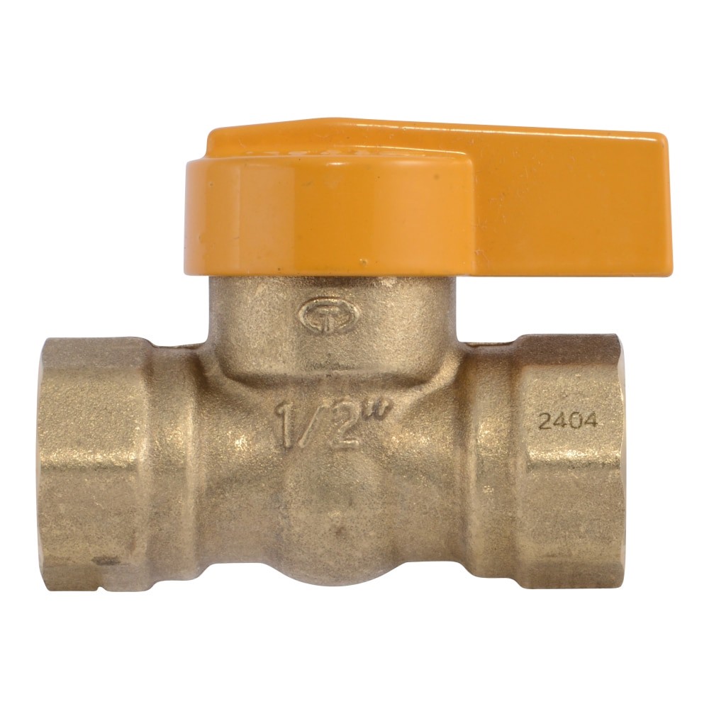 slide 3 of 5, RELIABILT Gas 1/2-in FNPT Brass Ball Valve, 1 ct
