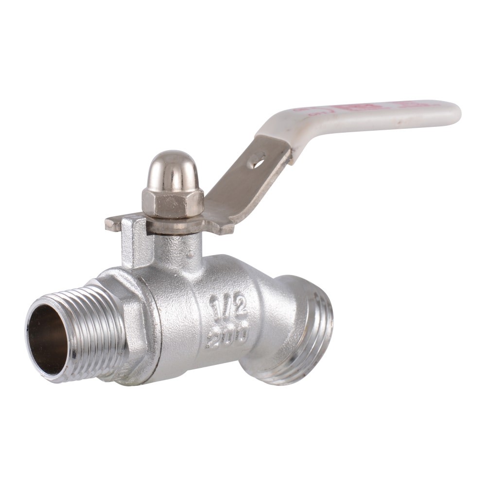 slide 1 of 6, RELIABILT 1/2-in MNPT Brass Quarter turn Hose bibb, 1 ct