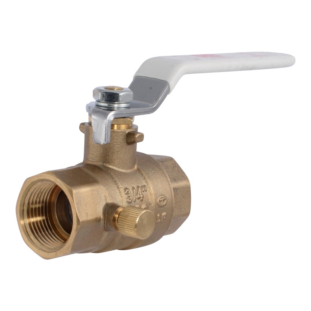 slide 1 of 5, RELIABILT Drain Vent 3/4-in FNPT Brass Ball Valve, 1 ct