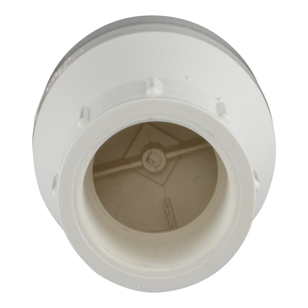 slide 2 of 6, RELIABILT 1-1/2-in FNPT x FNPT PVC Sch 40 Spring loaded check valve, 1 ct