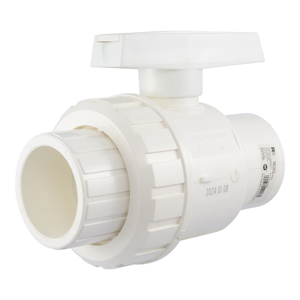 slide 1 of 5, RELIABILT Single Union 2-in PVC Sch 40 Ball Valve, 1 ct