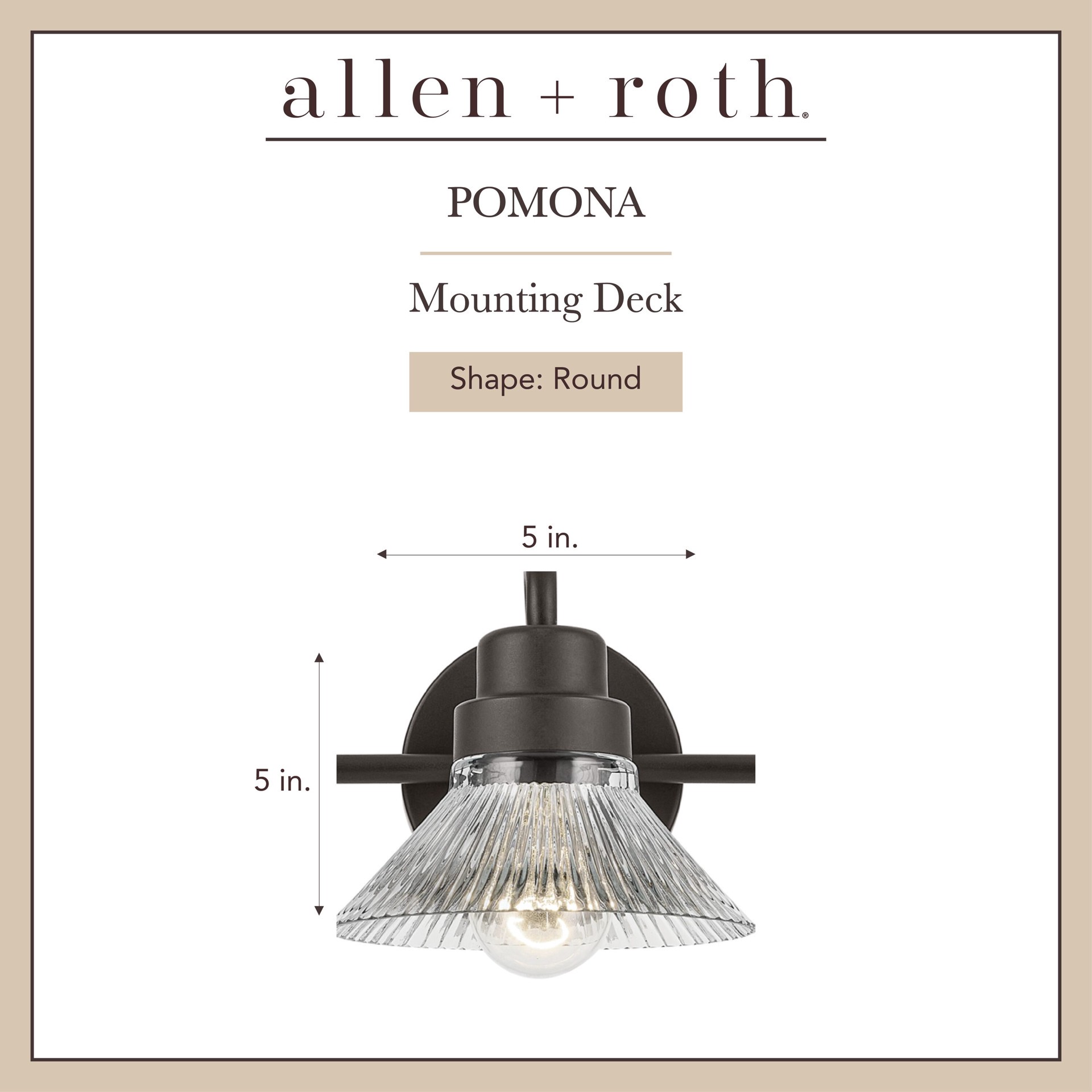 slide 2 of 6, allen + roth Pomona 24-in 3 -Light Antique Bronze Farmhouse Vanity light, 1 ct