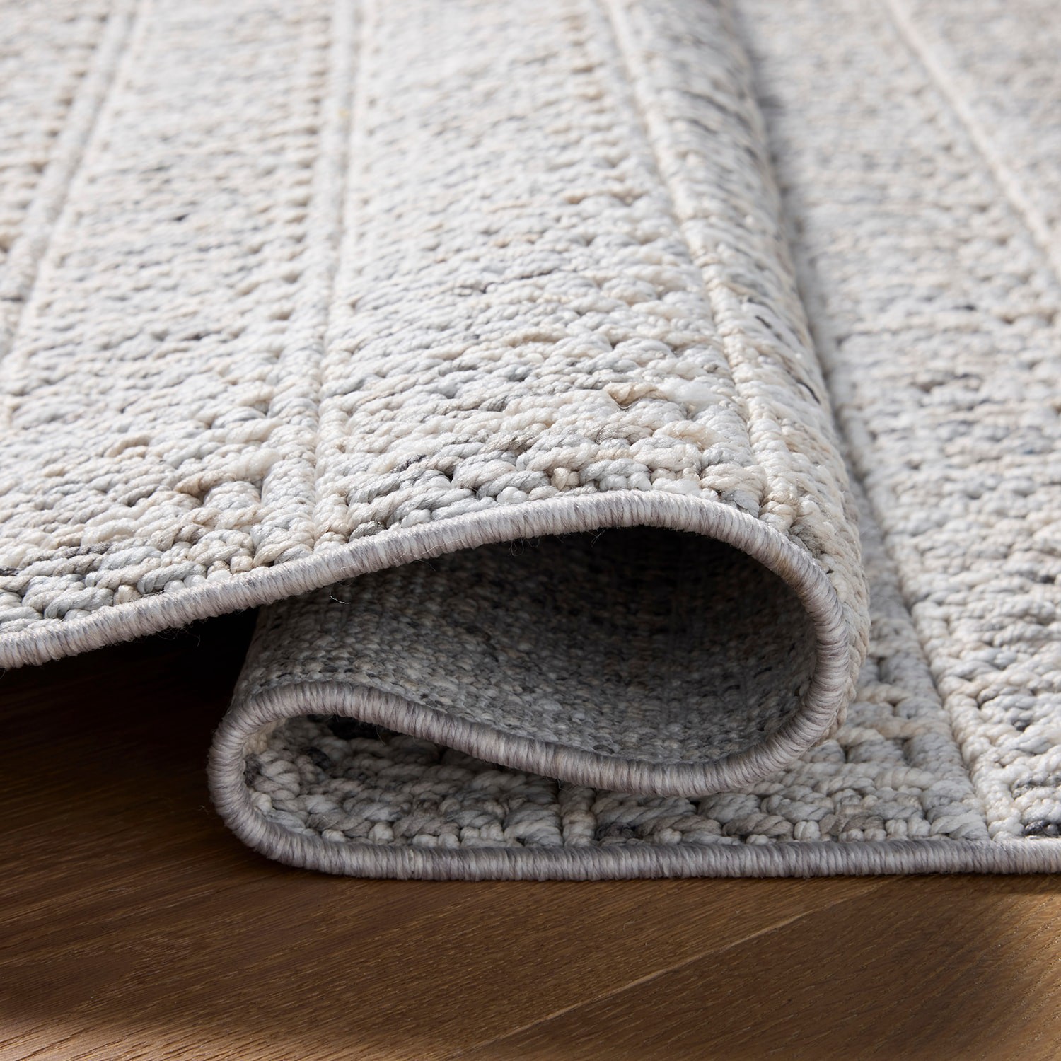 slide 3 of 6, allen + roth Lunar Veil 2 x 8 (ft) Loomed Gray/Beige Rectangular Indoor Geometric Coastal Runner rug, 1 ct