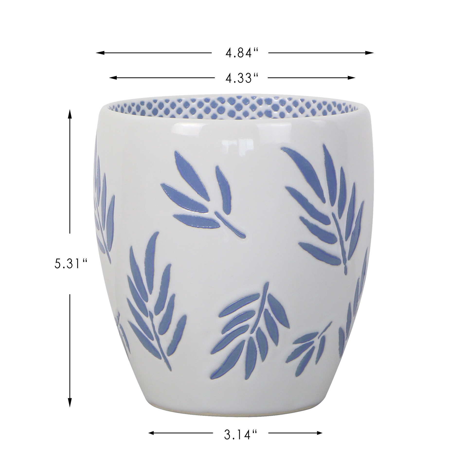 slide 5 of 5, allen + roth 4.8-in W x 4.8-in L Multiple colors/finishes Ceramic Indoor Planter, 1 ct
