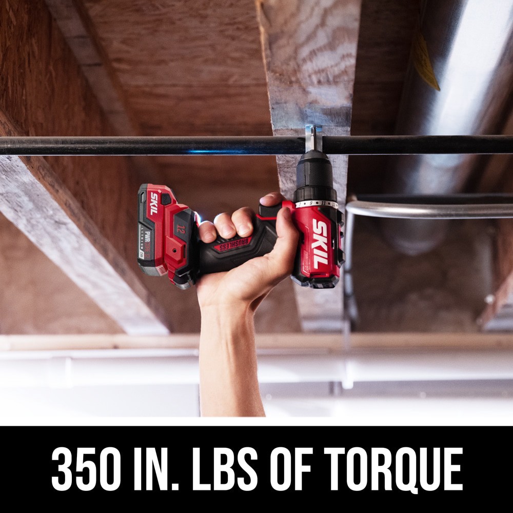 slide 4 of 6, SKIL 12-volt 2-Tool Brushless Power Tool Combo Kit (1-Battery Included and Charger Included), 1 ct