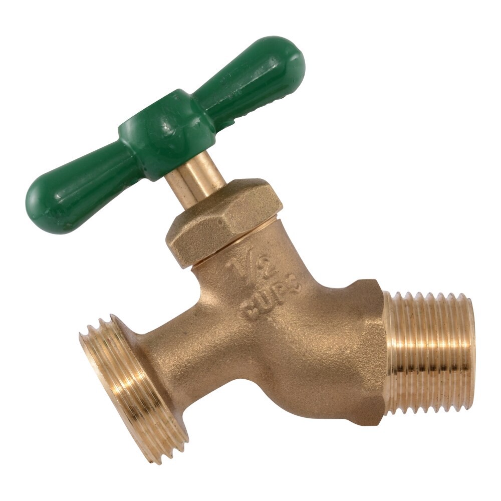 slide 3 of 6, RELIABILT 1/2-in MNPT Brass Multi turn Hose bibb, 1 ct