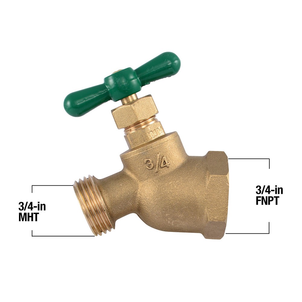 slide 4 of 6, RELIABILT 3/4-in FNPT Brass Multi turn Hose bibb, 1 ct