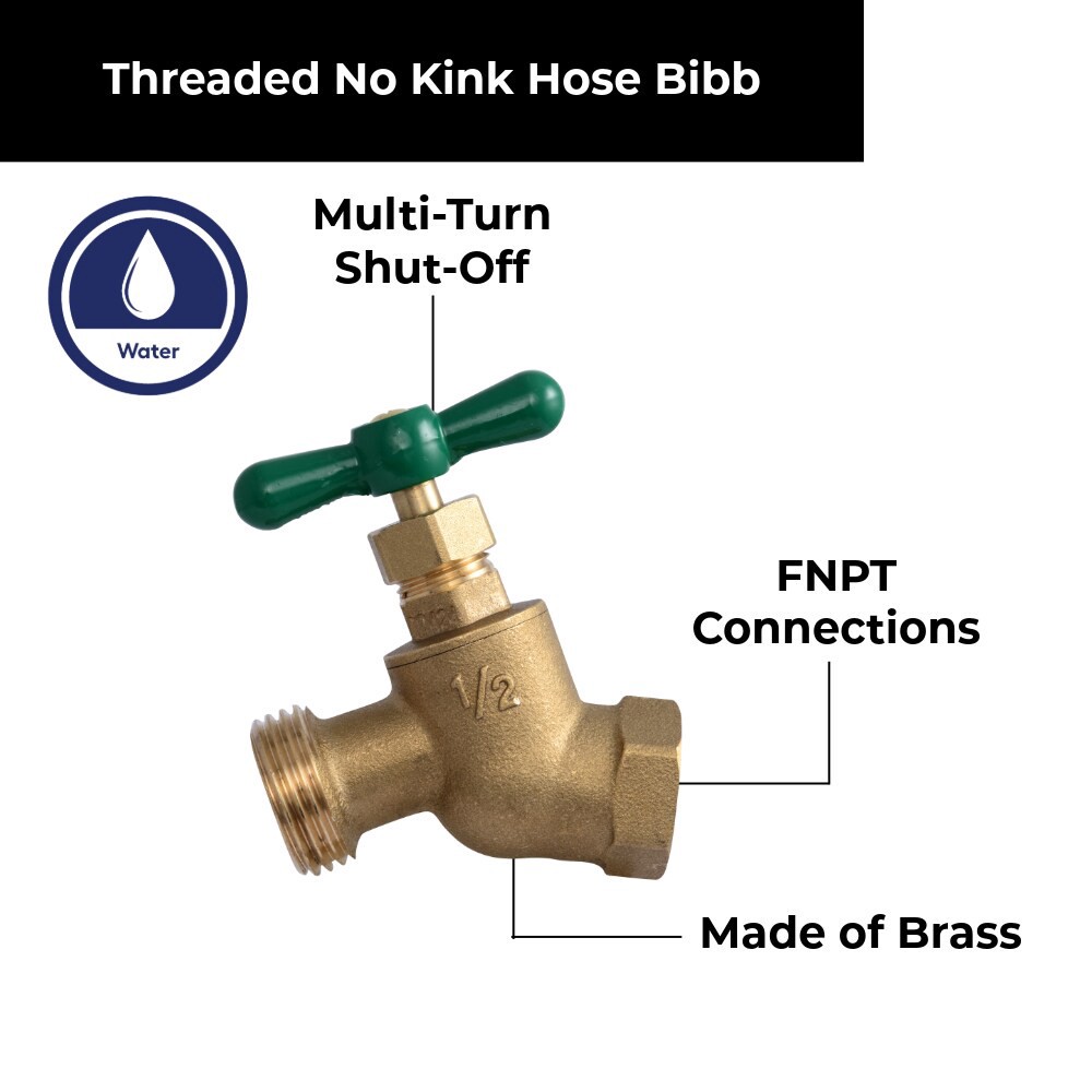 slide 6 of 6, RELIABILT 3/4-in FNPT Brass Multi turn Hose bibb, 1 ct