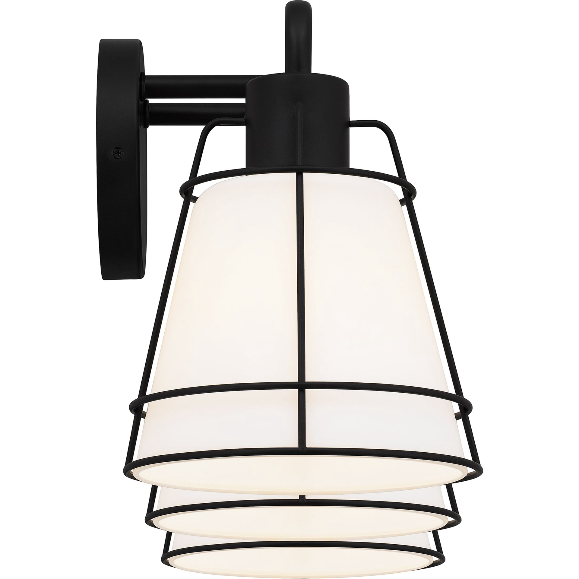 slide 5 of 6, Quoizel Valencia 22-in 3 -Light Matte Black Transitional Vanity light, 1 ct