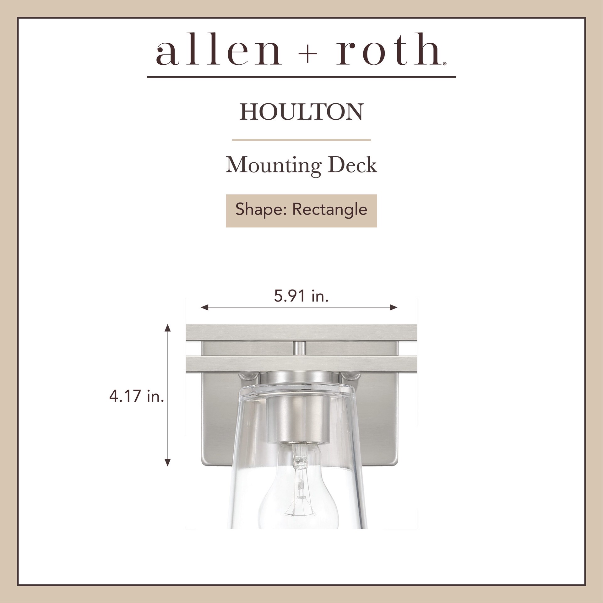 slide 2 of 6, allen + roth Houlton 22-in 3 -Light Brushed Nickel Modern/contemporary Vanity light, 1 ct