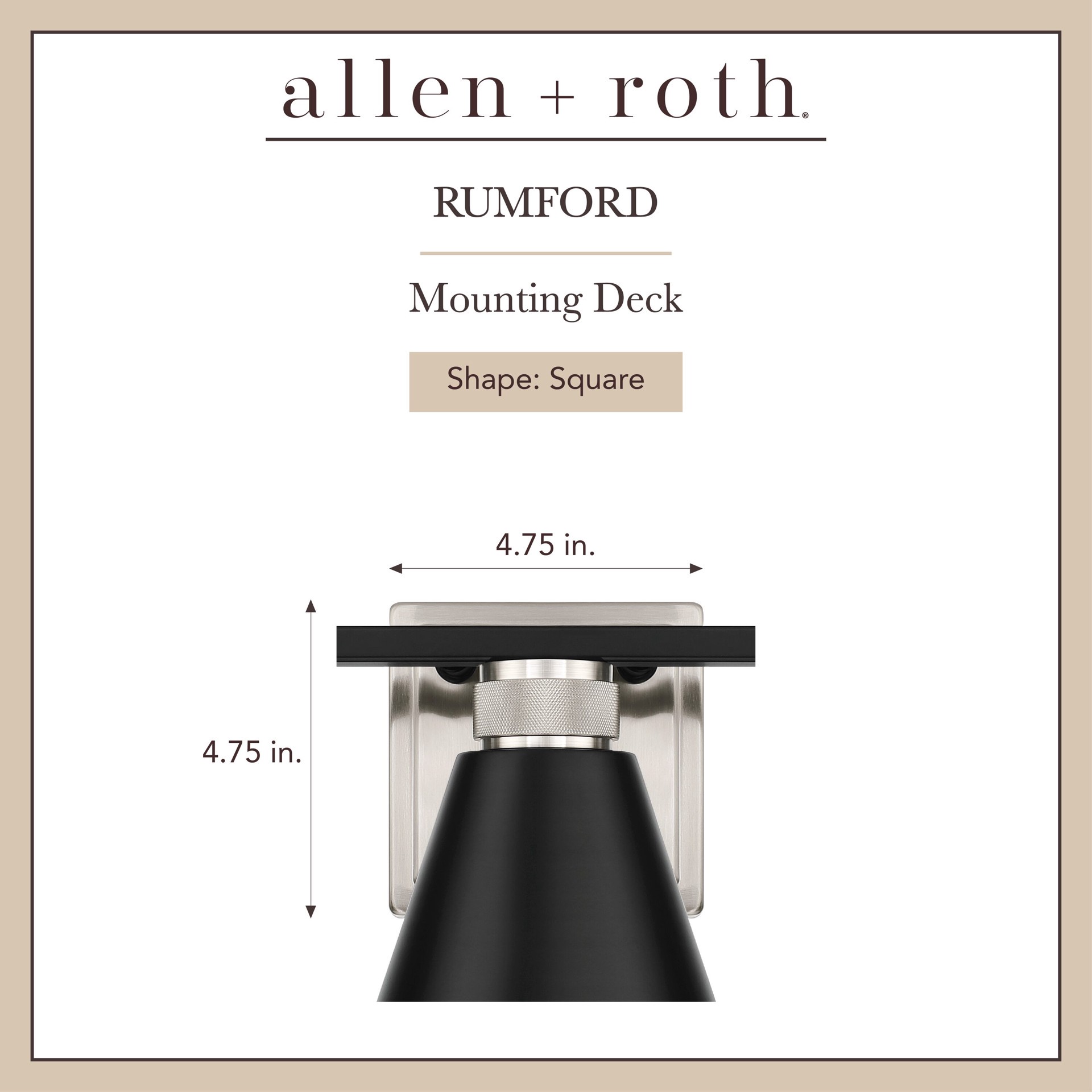 slide 2 of 6, allen + roth Rumford 22-in 3 -Light Black Transitional Vanity light, 1 ct