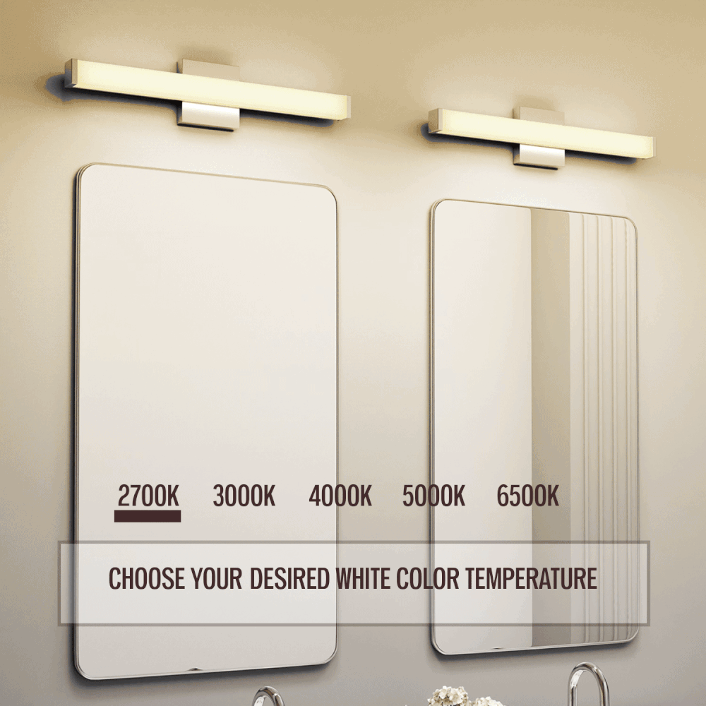 slide 2 of 6, allen + roth Gretna 24.25-in 1 -Light Brushed Nickel Integrated LED Modern/contemporary Vanity light bar, 1 ct