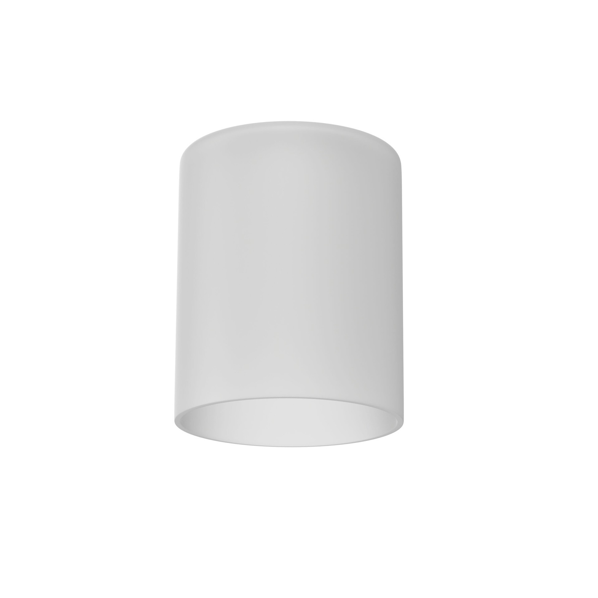 slide 4 of 6, Style Selections Mix and Match 5.23-in x 4.33-in Cylinder White Frosted glass Vanity light shade with 1-5/8-in Fitter, 1 ct