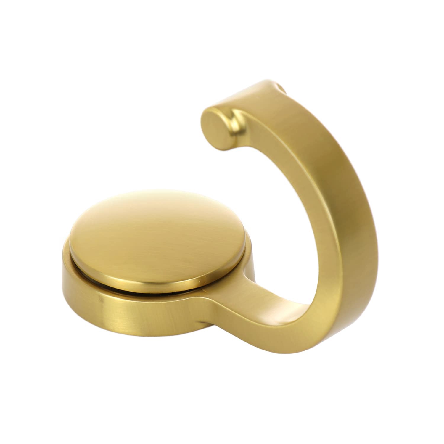 slide 2 of 4, allen + roth 2.06-in Brushed Gold Zinc Straight hook, 1 ct