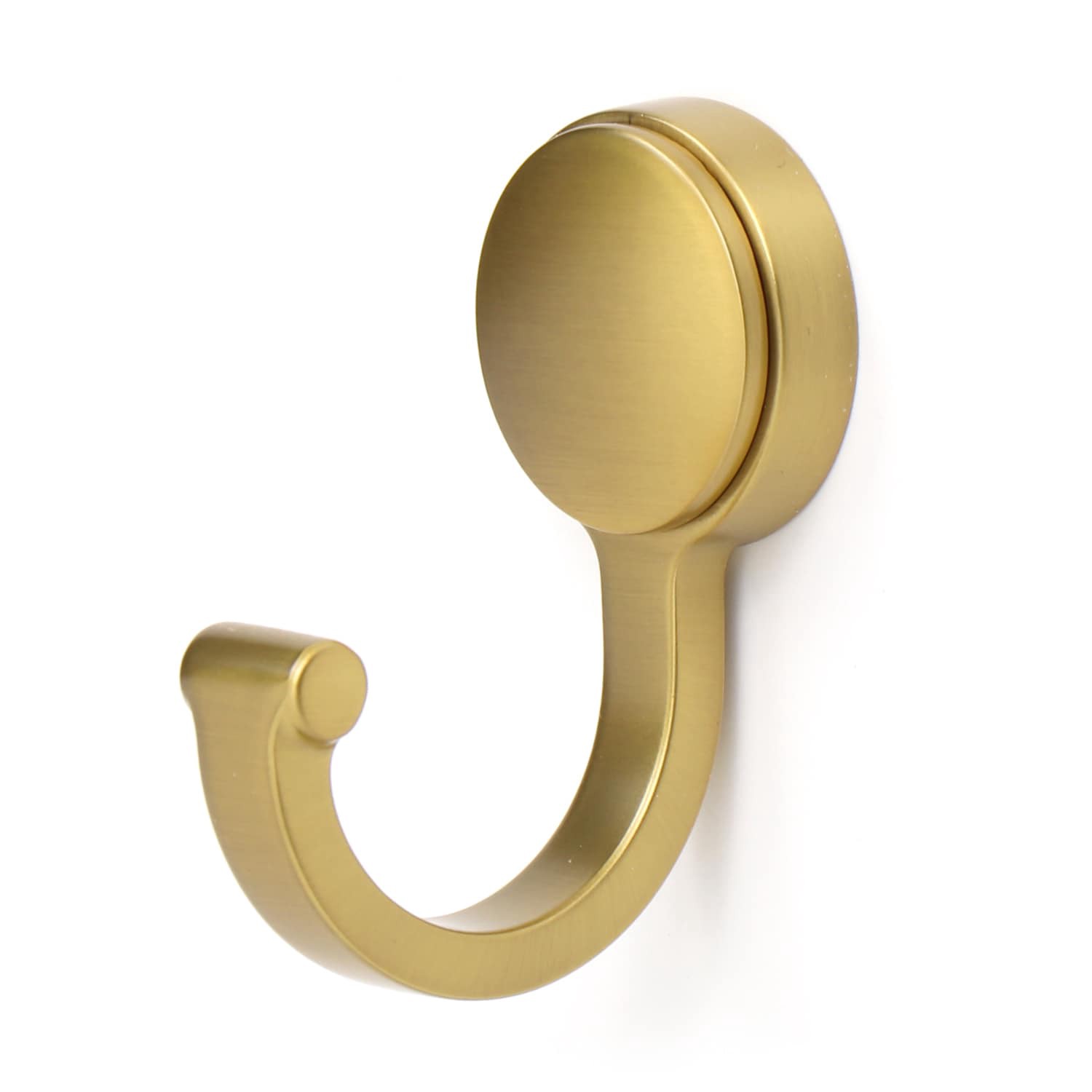 slide 1 of 4, allen + roth 2.06-in Brushed Gold Zinc Straight hook, 1 ct