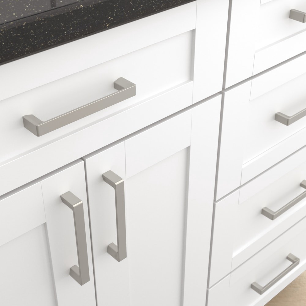 slide 3 of 6, Origin 21 LEXI 3-in , 76mm Center to Center Satin Nickel Arch Handle Drawer Pull, 1 ct