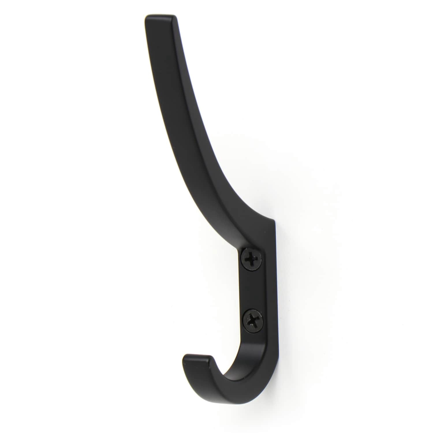 slide 2 of 4, Origin 21 2.26-in Matte Black Zinc Double hook, 1 ct