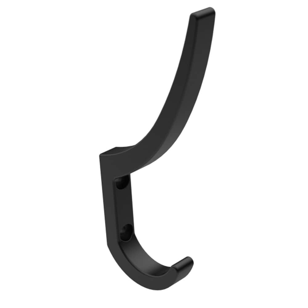 slide 4 of 4, Origin 21 2.26-in Matte Black Zinc Double hook, 1 ct