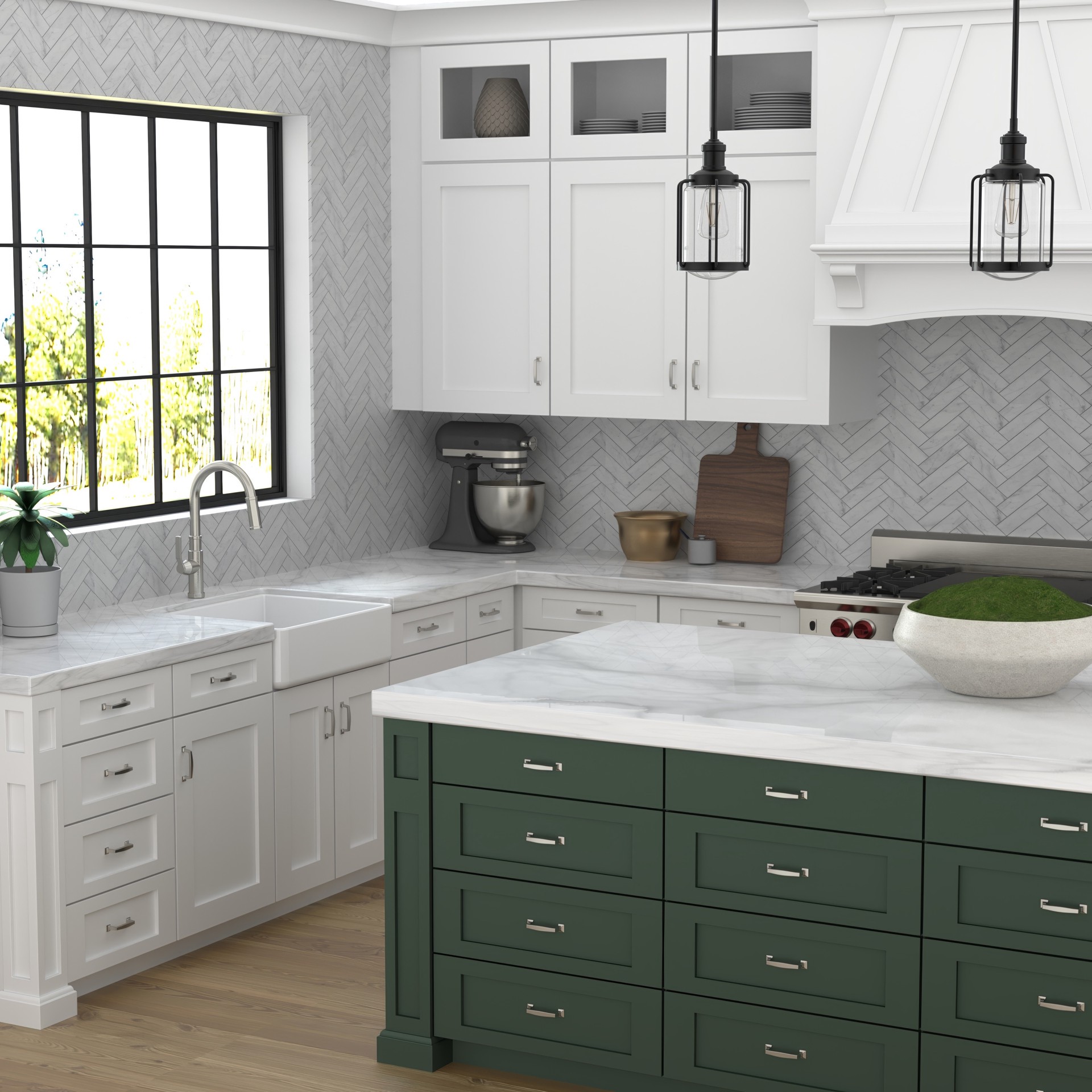 slide 4 of 6, allen + roth BEATRIX 3-in , 76mm Center to Center Satin Nickel Arch Handle Drawer Pull, 1 ct