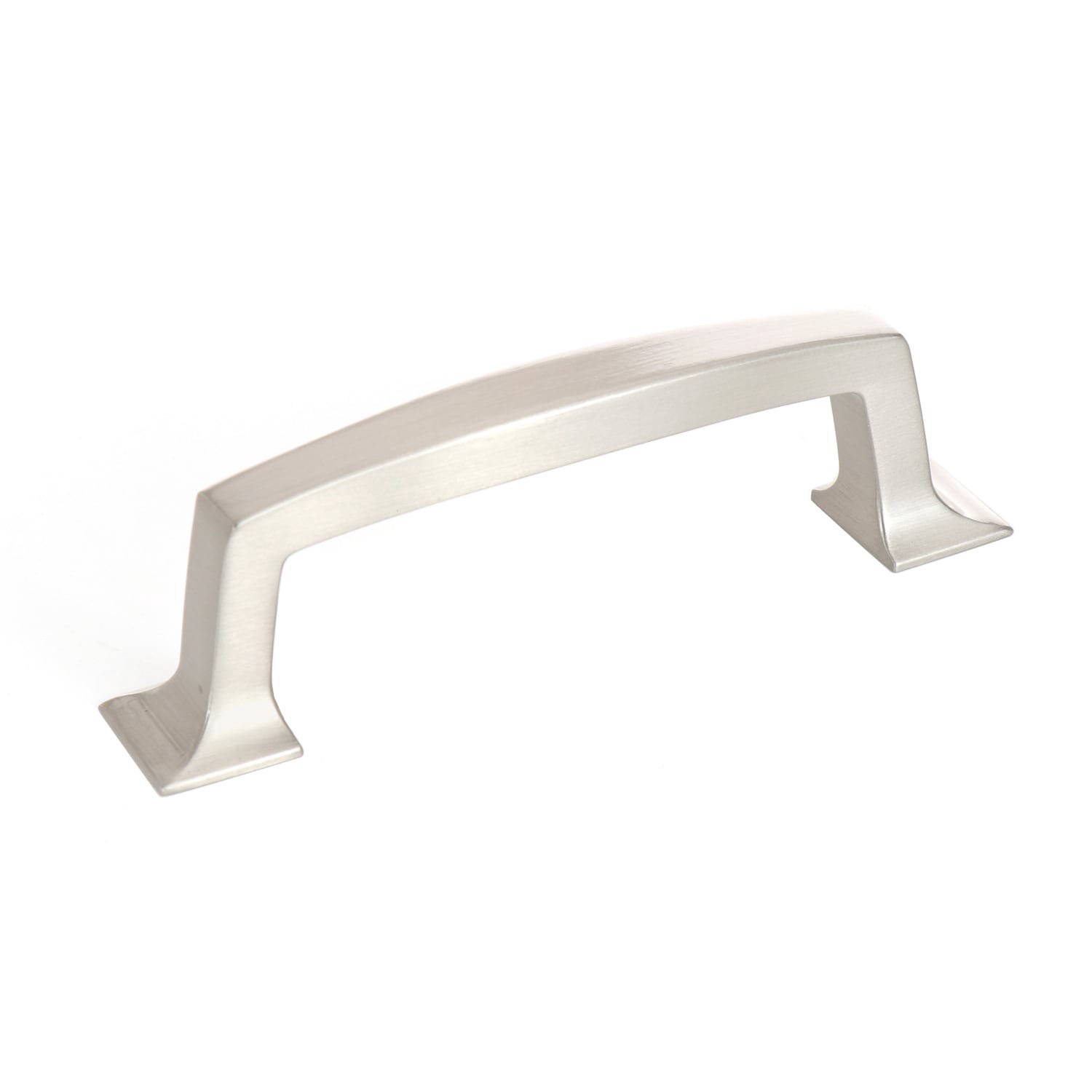 slide 1 of 6, allen + roth BEATRIX 3-in , 76mm Center to Center Satin Nickel Arch Handle Drawer Pull, 1 ct