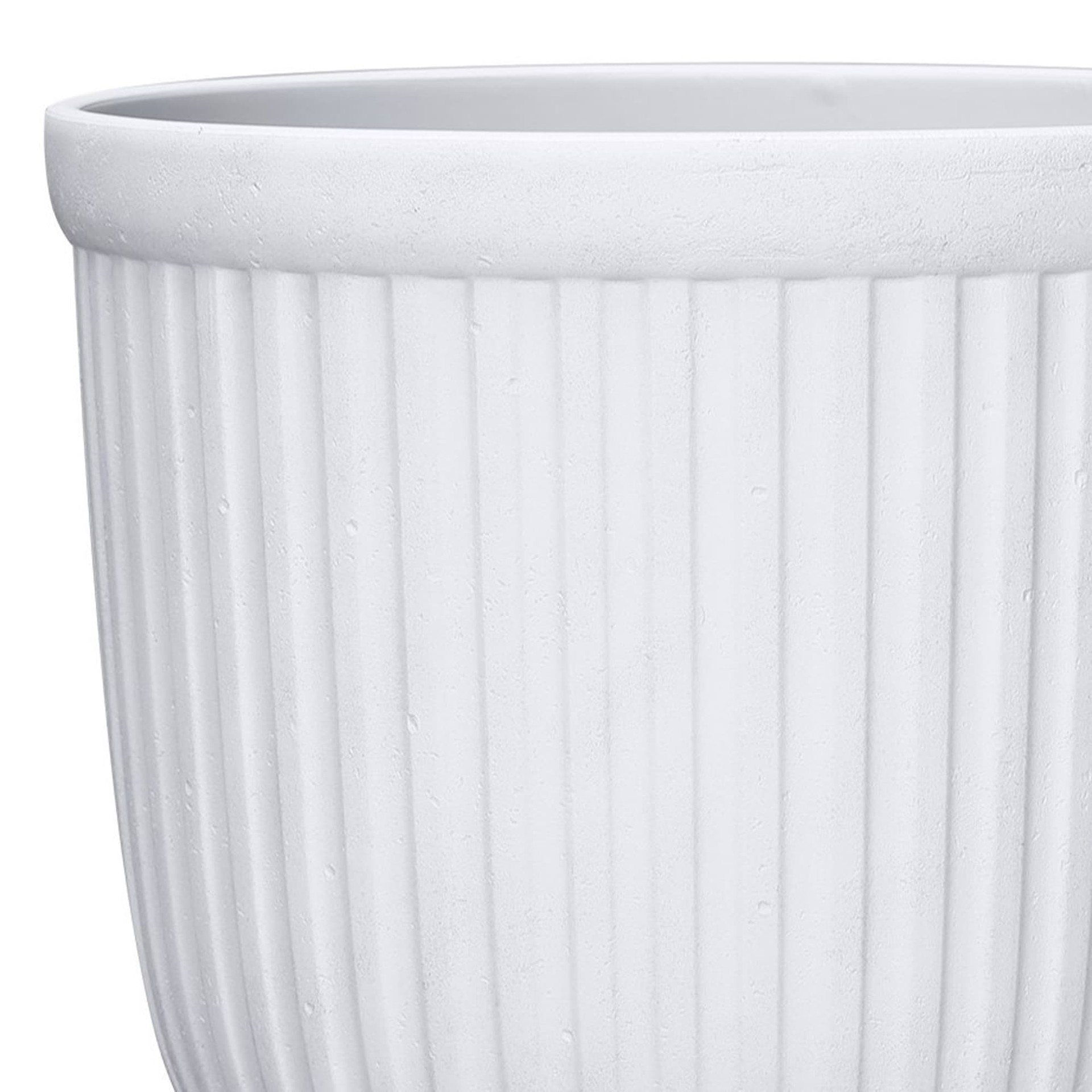 slide 5 of 6, Origin 21 Round 13.03-in W x 13.03-in L White Recycled plastic Indoor/Outdoor Planter, 1 ct