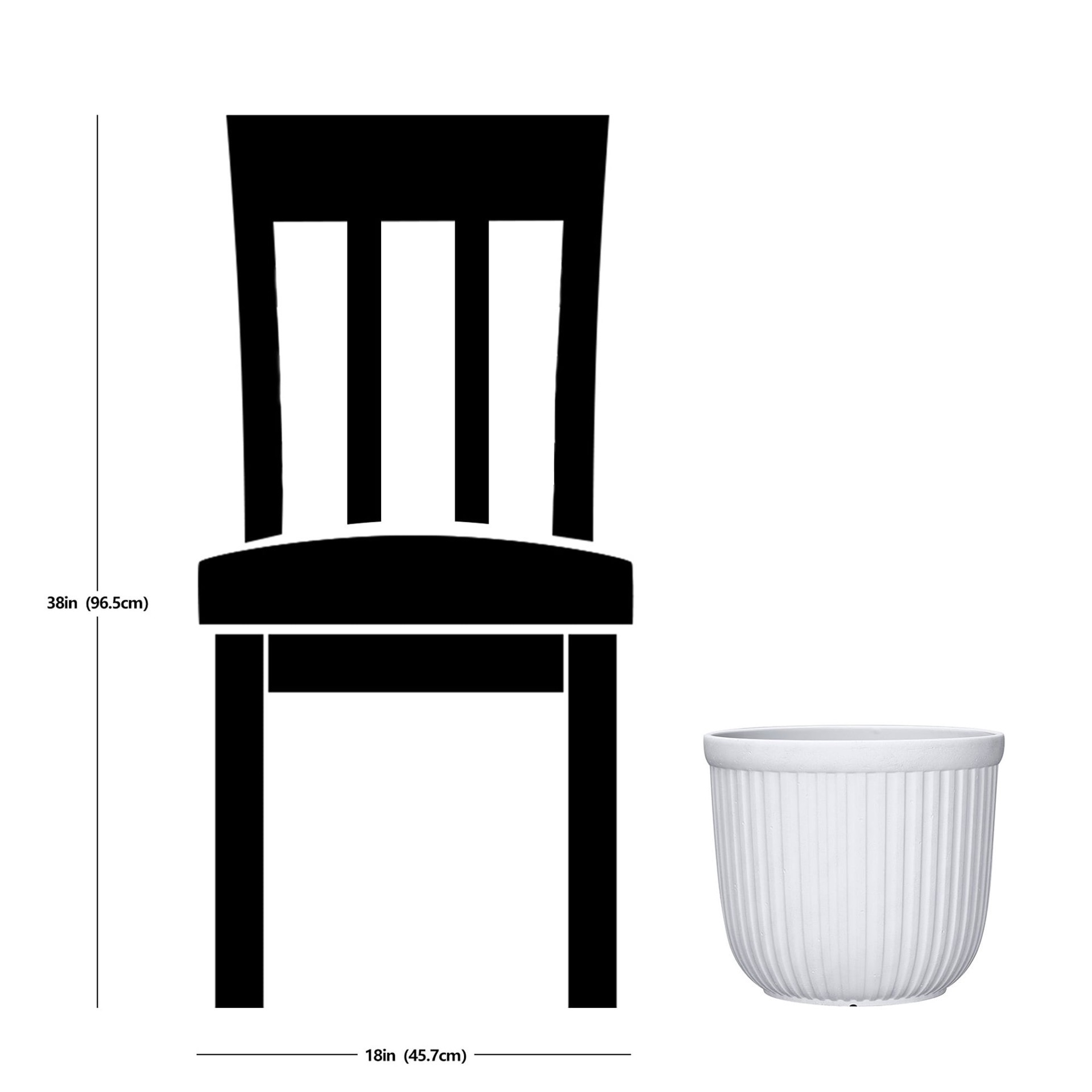 slide 6 of 6, Origin 21 Round 13.03-in W x 13.03-in L White Recycled plastic Indoor/Outdoor Planter, 1 ct