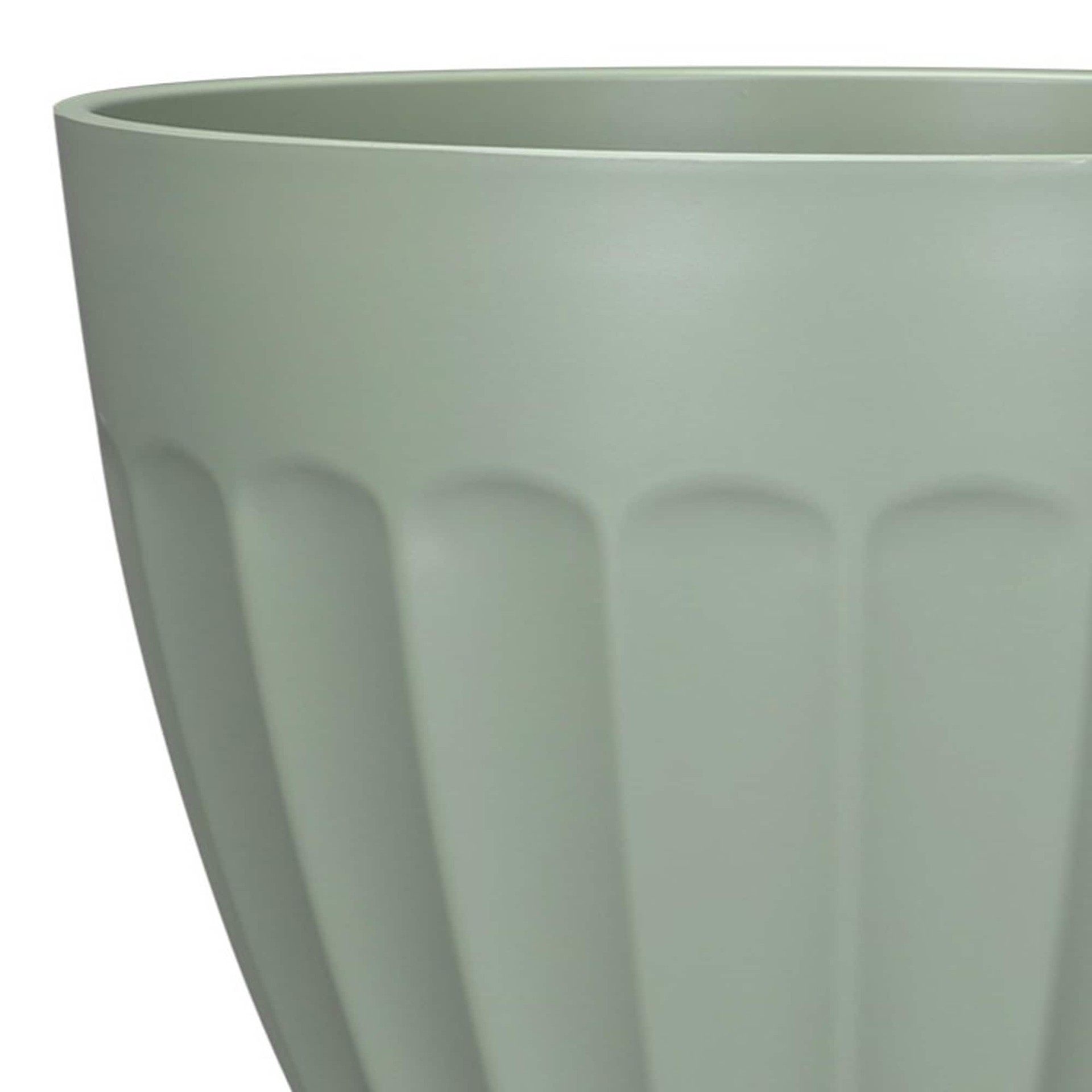 slide 5 of 6, allen + roth Round 4.8-in W x 4.8-in L Green Recycled plastic Indoor/Outdoor Planter, 1 ct