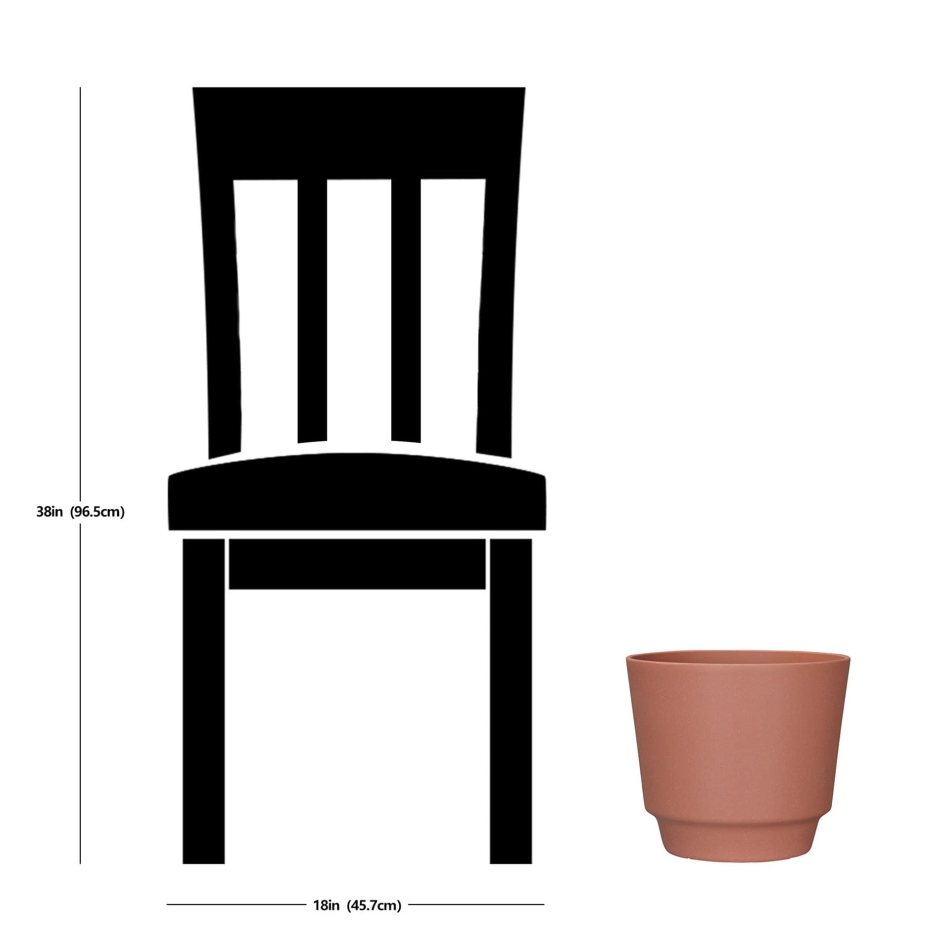 slide 6 of 6, allen + roth Round 11.46-in W x 11.46-in L Orange Recycled plastic Indoor/Outdoor Planter, 1 ct