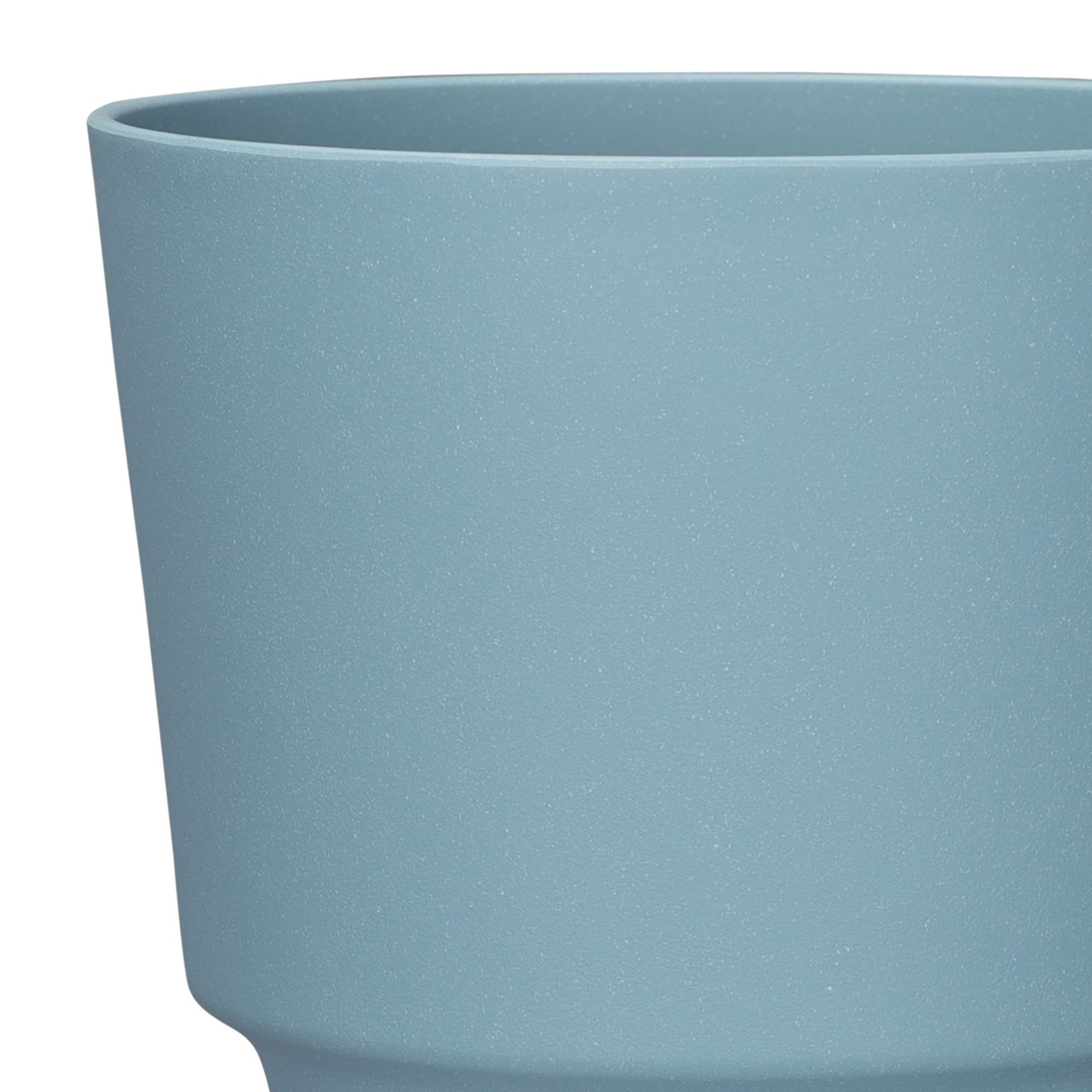 slide 5 of 6, allen + roth Round 15.24-in W x 15.24-in L Blue Recycled plastic Indoor/Outdoor Planter, 1 ct