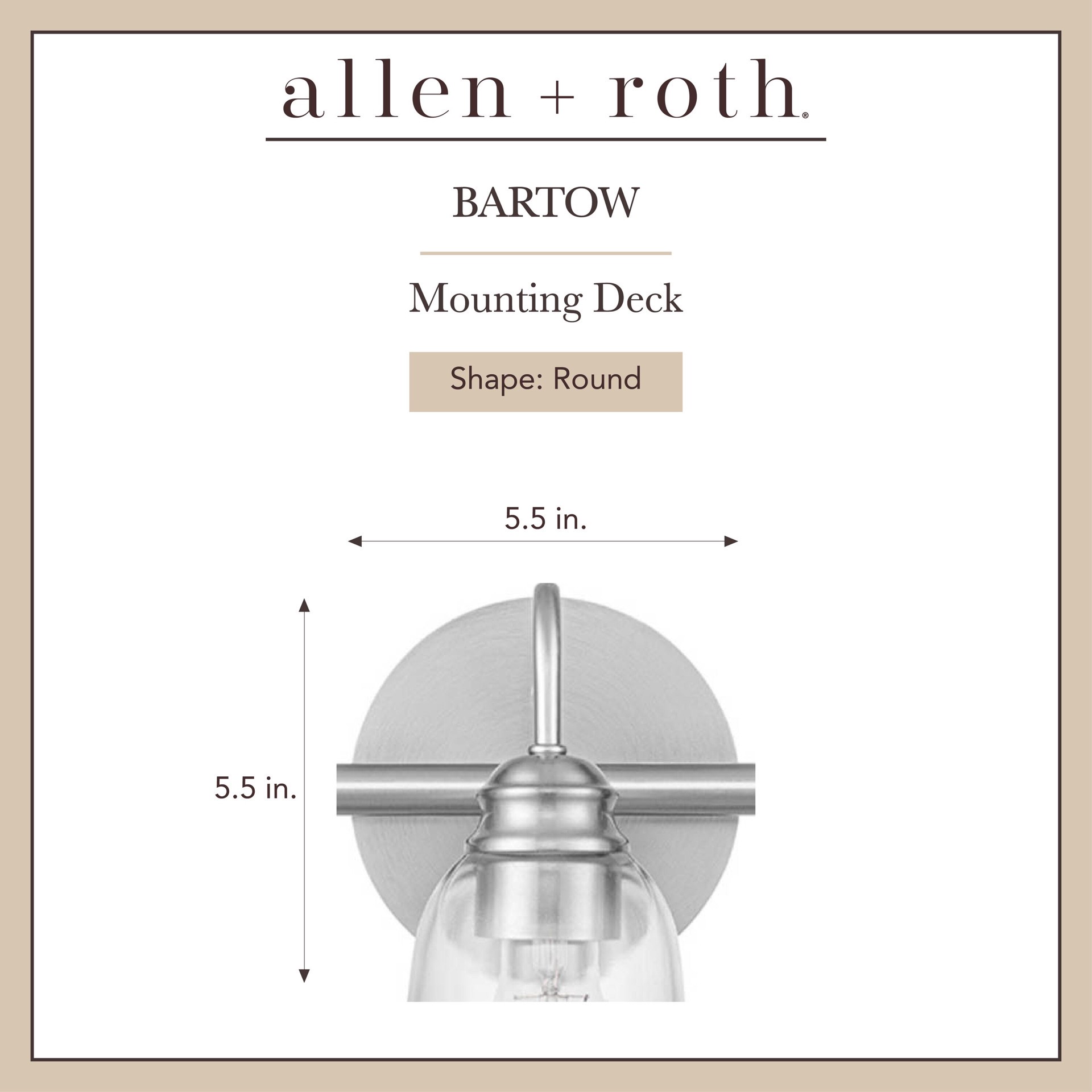 slide 2 of 6, allen + roth Bartow 22-in 3 -Light Brushed Nickel Traditional Vanity light, 1 ct