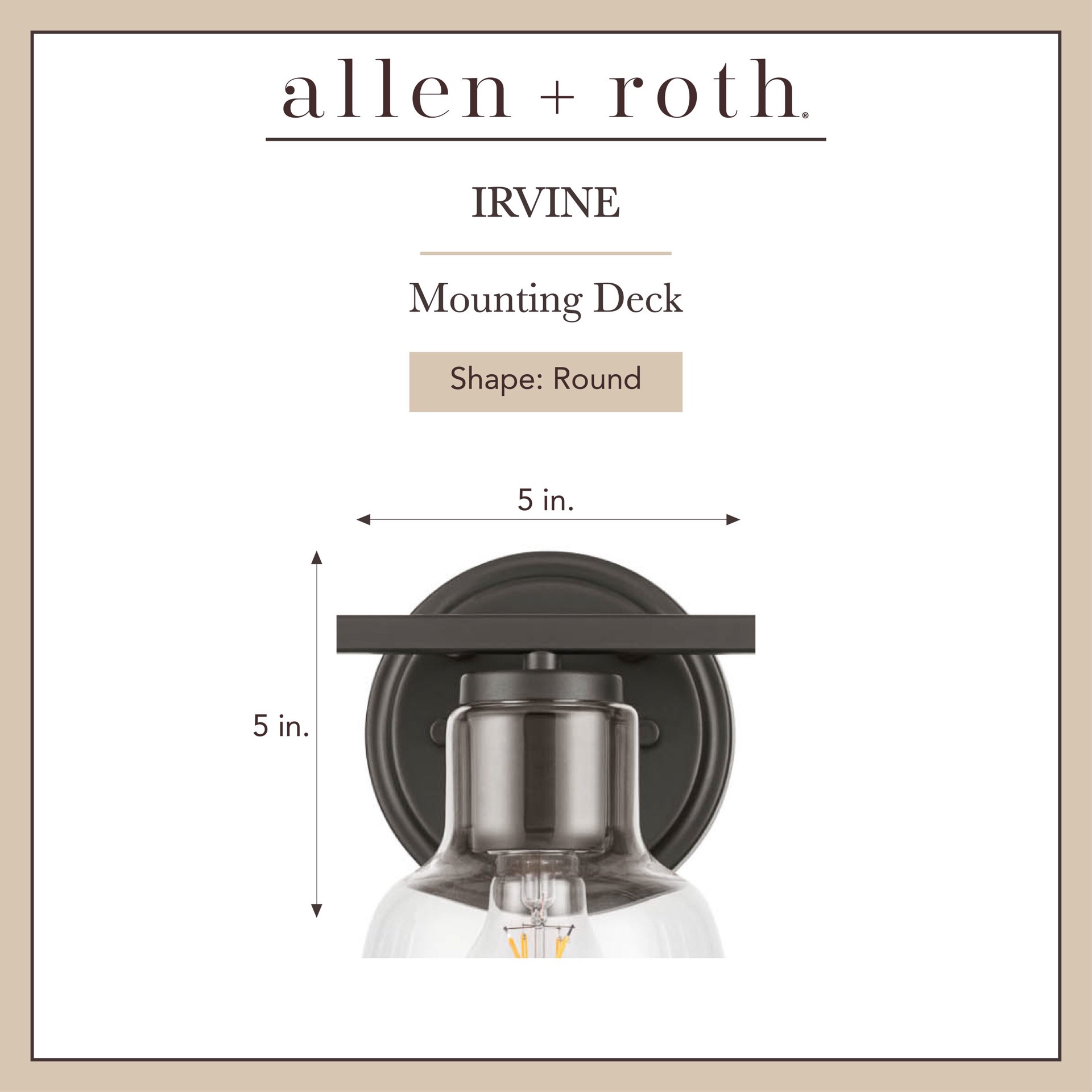 slide 3 of 6, allen + roth Irvine 23-in 3 -Light Matte Bronze Transitional Vanity light, 1 ct