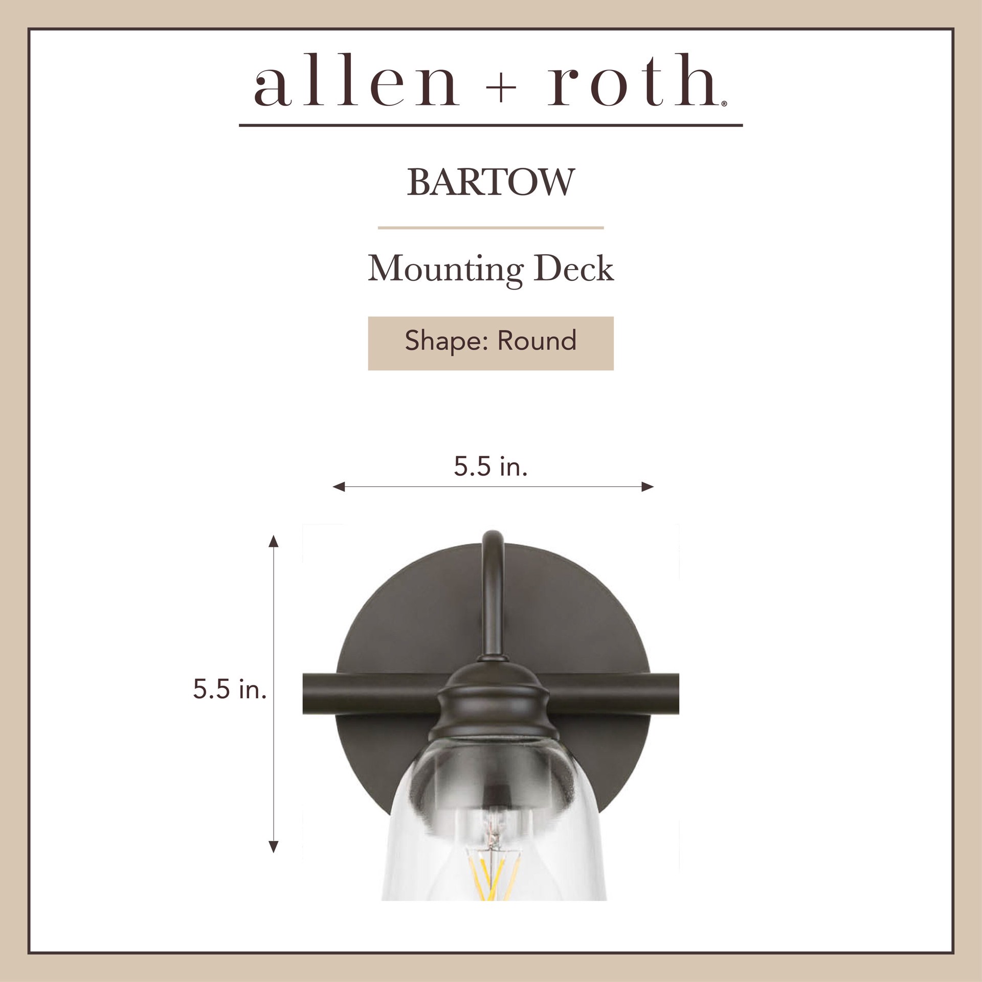 slide 2 of 6, allen + roth Bartow 22-in 3 -Light Matte Bronze Traditional Vanity light, 1 ct