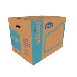 Lowe's 24-in W x 18-in H x 18-in D Classic Large Cardboard Moving Box with Handle Holes